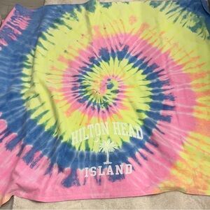 Tie-Dye Hilton Head Island Blanket SOFT!